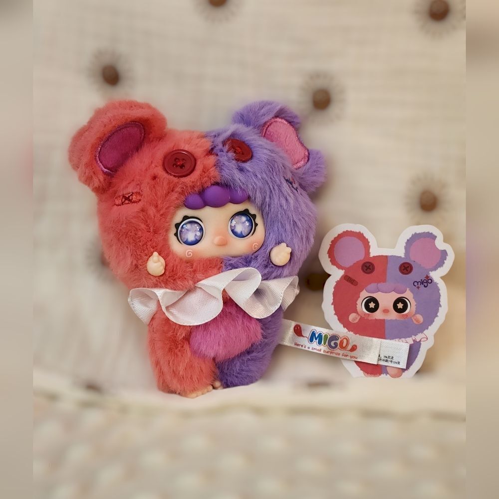 New! Migo Trouble Maker - Double Trouble 2 Sided Bear Special Eyes!